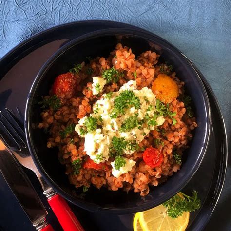 Recette de Kasha onctueuse à la tomate sarrasin grillé