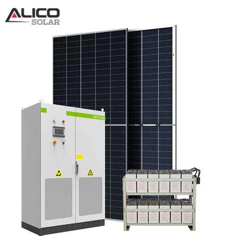 Alicosolar Mw Solar Panel Plant Structure For Flat Roof And Open Field