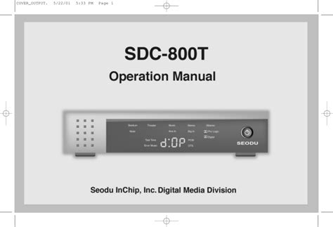 Seodu Hip Sdc 800t Pre Amp Discussion And Faq Users Manual