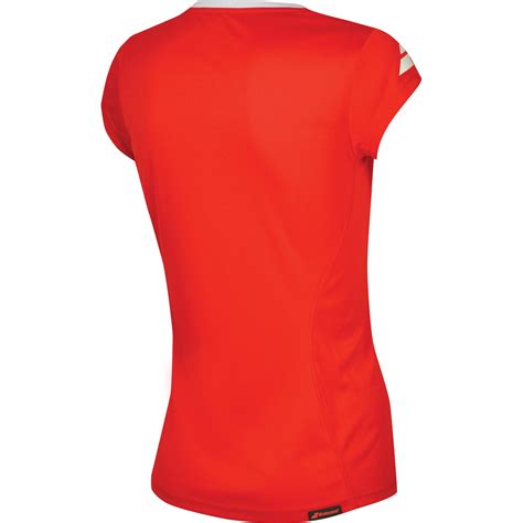 Babolat Womens Core Flag Club Tee Fiery Red Tennisnuts