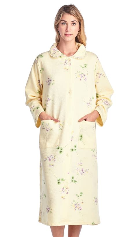 Casual Nights Womens Long Quilted Robe House Dress