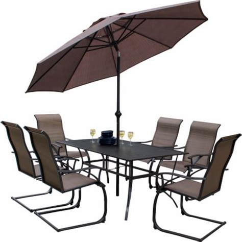 HD Designs Outdoors Monterey Dining Set - Brown, 7 pc - Kroger