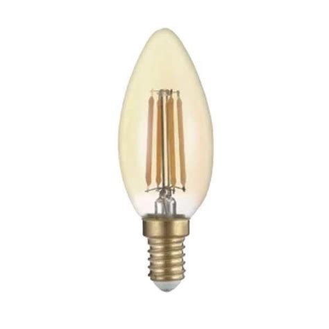 Ampoule E Led Filament W C Bougie Unit Blanc Chaud K