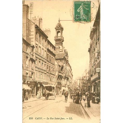 Carte Postale Ancienne Caen Top Promotion Rue Saint Jean Cin Ma Et