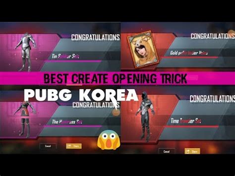 Best Pubg Create Opening Trick Kr New Premium Crate Opening Pubg Kr