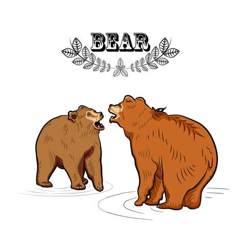 Growling Grizzly Bear Cartoons Illustrations, Royalty-Free Vector ...