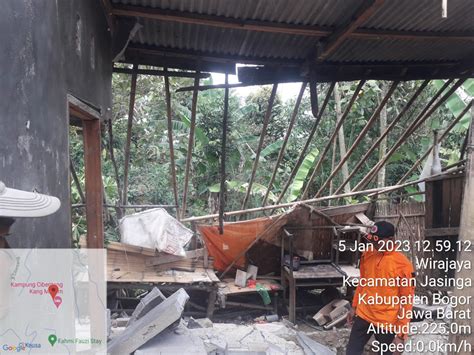 Struktur Tanah Labil Membuat Rumah Warga Jasinga Terbawa Longsor Bpbd