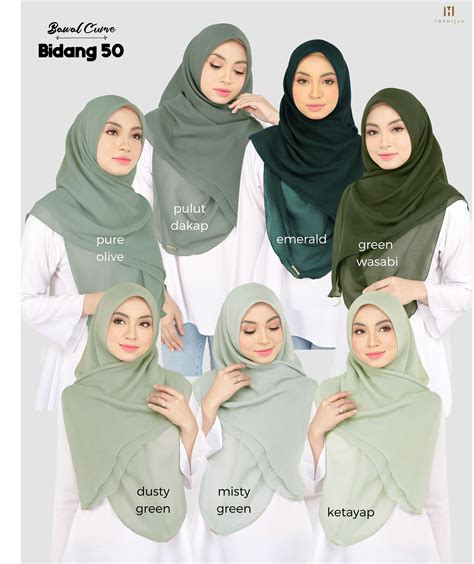 Tudung Warna Olive Green Claire Kurung Olive Green Lea Piccio