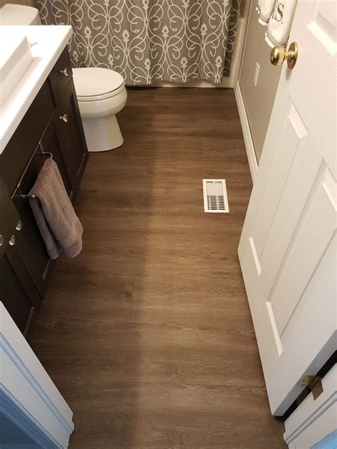 Perfect Installing Luxury Vinyl Plank Flooring In Bathroom And ...