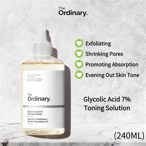 The Ordinary Glycolic Acid 7 Toning Solution 240ml Shopee Philippines