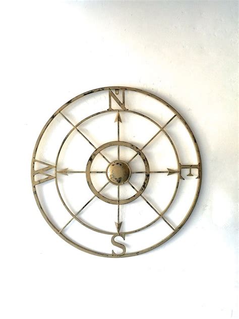 Large Wall Art Compass Metal Compass Nautical Decor