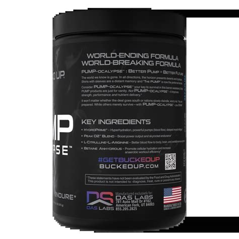 Pump Ocaplyse Pump Workout Supplement Bucked Up