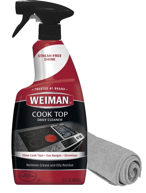 Buy Weiman Daily Cooktop Cleaner With Microfiber Cloth Included For