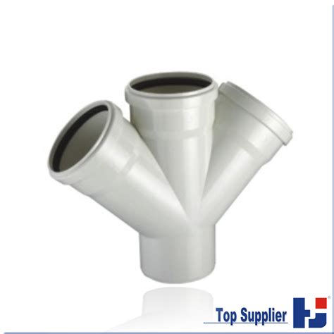 Pvc Fittings Skew Cross For Water Drainage Din China Pvc Fittings