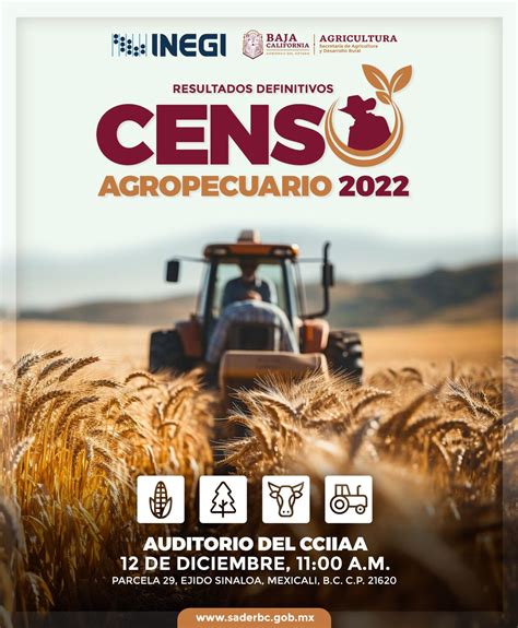 Invita Sader Bc A Presentaci N De Resultados Del Censo Agropecuario