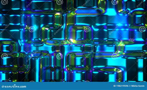 Blocky Fluid Shapes 3D Rendering Illustration Stock Illustration - Illustration of rendering ...