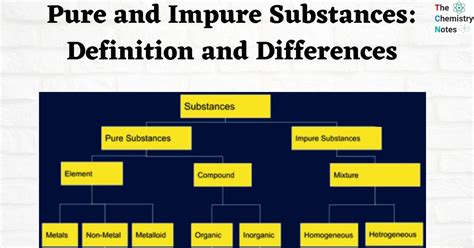 Pure And Impure Substances Definition And Differences