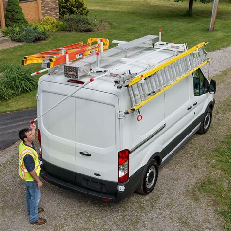 Weather Guard Ezglide2™ Fixed Drop Down Ladder Van Rack Full Model 227