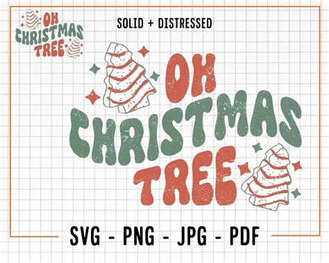 Christmas Tree Cakes SVG Christmas PNG And SVG Christmas Sublimation