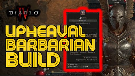 Upheaval Endgame Build Barbarian Diablo Youtube