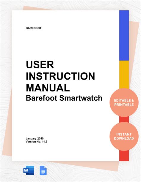 Instruction Manual Template Google Docs