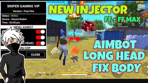 Free Fire Injector Vip 100 Antiban Auto Headshot Free Fire Max Free