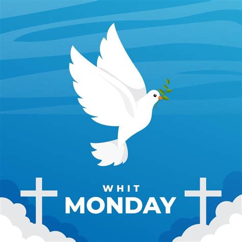 Happy Whit Monday Illustration background. eps 10 42892890 Vector Art ...