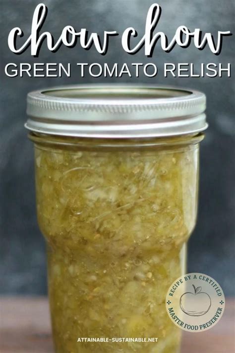 Green Tomato Sweet Relish Is A Great Canning Recipe To Add To Your Favorites Recipe Tomato