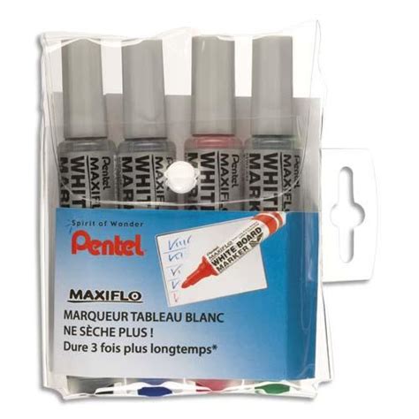 Pentel Pochette De Marqueurs Effa Ables Sec Tableaux Blancs Pointe