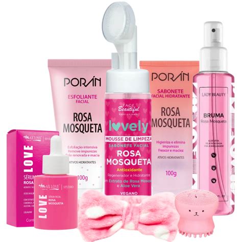 Kit Skin Care Limpeza De Pele Rosa Mosqueta Shopee Brasil