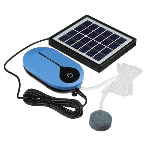 Solar Powered Oxygenator Water Oxygen Pump Pond Aerator Aquarium Air