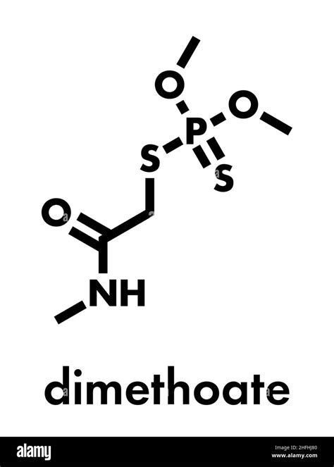 Dimethoate Insecticide Molecule Skeletal Formula Stock Vector Image And Art Alamy