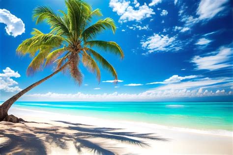 Plage De Paysage Tropical De Belle Nature Avec Du Sable Blanc Image