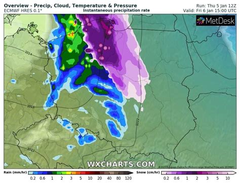 Pogoda na dziś piątek 6 stycznia 2022 System frontów Spadnie śnieg