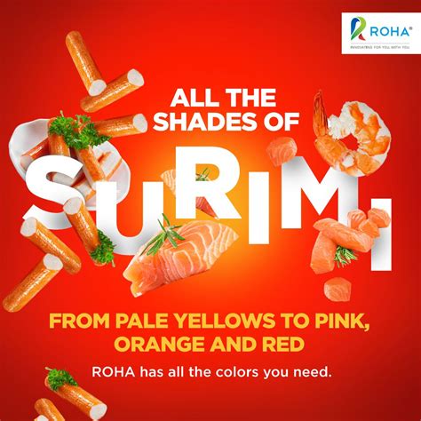 Roha On Linkedin Roha Surimi Foodcolors Naturalfoodcolors Cleanlabel