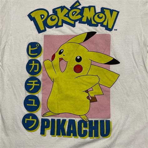 Cute Pok Mon Pikachu Graphic Tee Used This Shirt As Depop