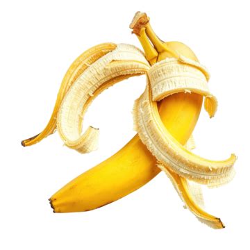 Banana Fruit Peeled Banana Flat Banana Fruit Peel PNG Transparent