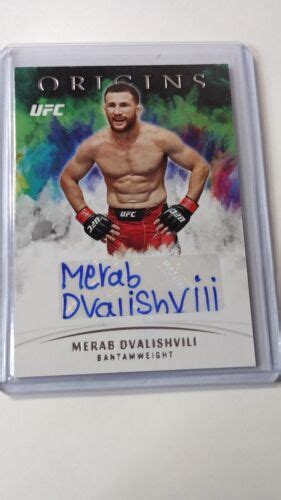 2022 Panini Chronicles UFC Origins Auto Merab Dvalishvili OA MDV Auto