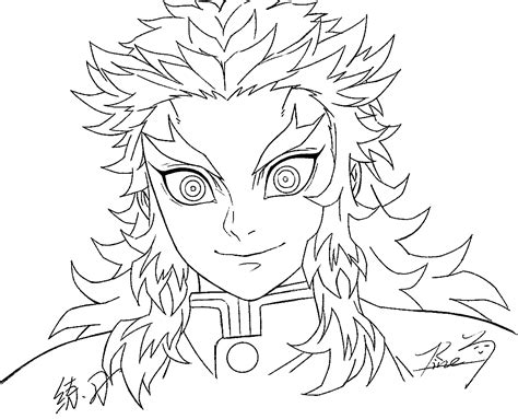 Coloriages Kyojuro Rengoku Avec Tengen Uzui Coloriages Gratuits