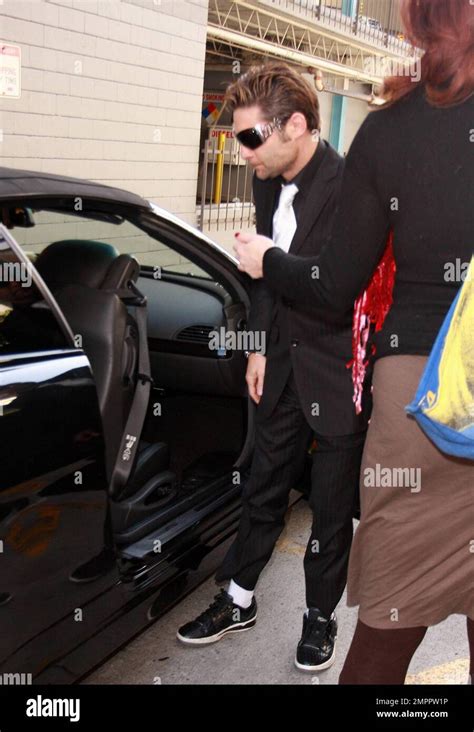 Corey Feldman Arrives At The Cnn Building For An Appearance On Larry King Live To Talk About