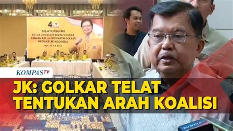 Jusuf Kalla Tergantung Penguasa Ini Berbahaya Sebut Golkar Telat