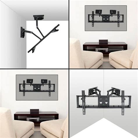 Tv Tilt Swivel Wall Corner Tv Mount Bracket Full Motion For Sony