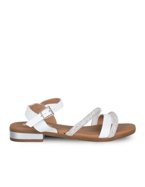 Sandalias Tiras Cruzadas Planas Beige PERA LIMONERA