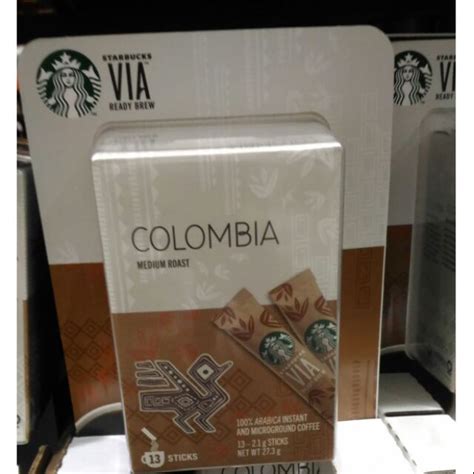 哥倫比亞即溶研磨咖啡 Starbucks Via Colombia Instant Coffee星巴客派克市場 蝦皮購物