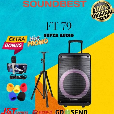 Jual Speaker Portable Soundbest FT79 Original Speaker Soundbest 12Inch