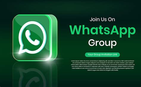 Premium Vector | Join us on Whatsapp group whatsapp 3d logo for social media post