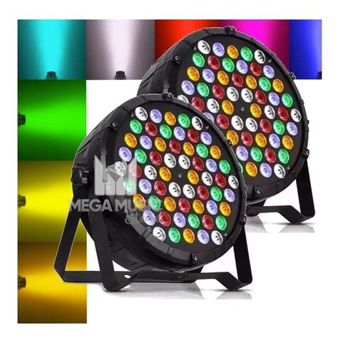 Kit 4 Canhão Refletor Led Par 64 Rgbwa 60 Led 3w Ambar Dmx Frete grátis