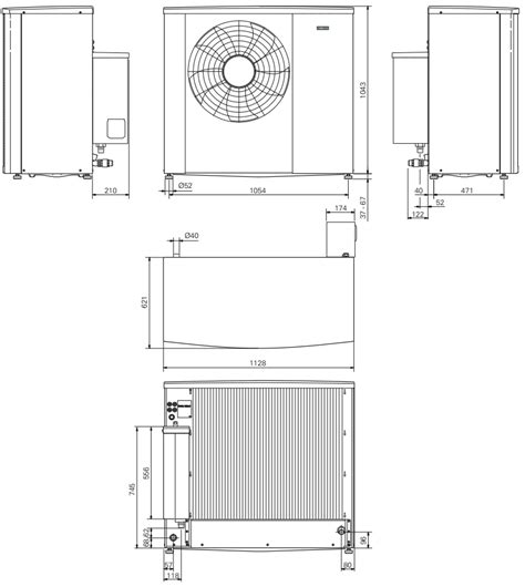 Raleo Nibe Luft Wasser W Rmepumpe S Monoblock Modulierend