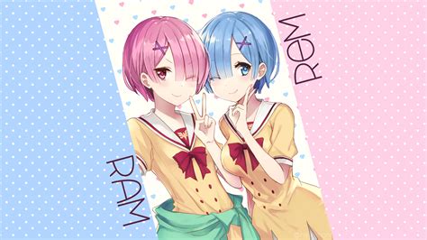 Ram And Rem Wallpapers Wallpaper Cave