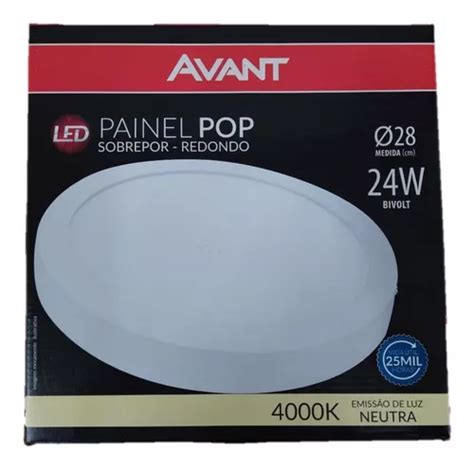 L Mpara Plaf N Led De Techo Avant Pop Morno Color Blanco Neutro K